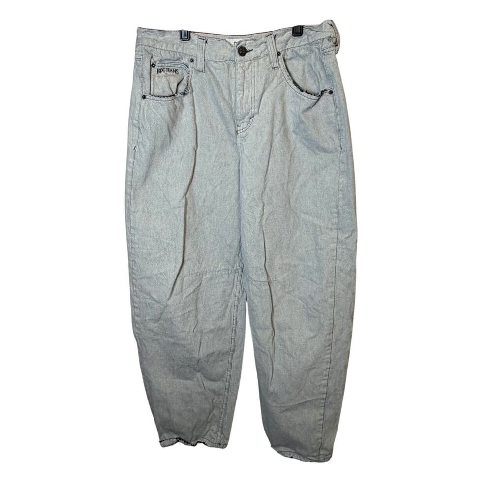 BDG Urban Outfitters Women's Barrel Leg Jeans Light Wash Denim 31W Baggy Relaxed